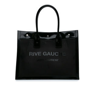 Pre-Loved Saint Laurent Small Mesh and Patent Rive Gauche Tote